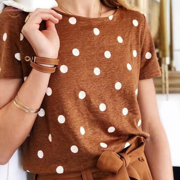 

summer womens casual tee shirt wave point vest o neck loose short pullover tunic short sleeve shirt haut, White