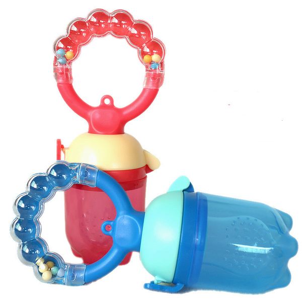 New Kids Teethers Alimentando Safe Bebê Suprimentos Mamilo Teat Pacifier Ring Dummies Dimmies Teathers Nipple Fresco Alimentos Nibbler Alimentador