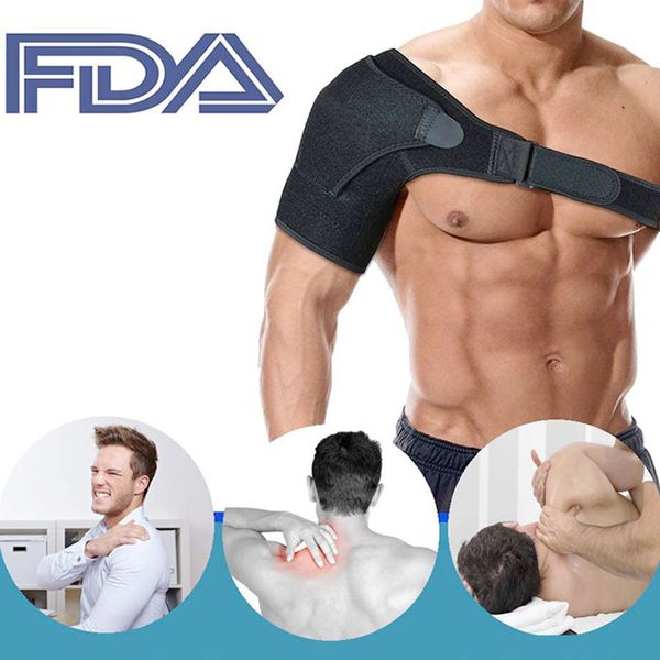 

плечо pad защитные спорта плеча защиты strain pad регулируемый щит, Black;blue