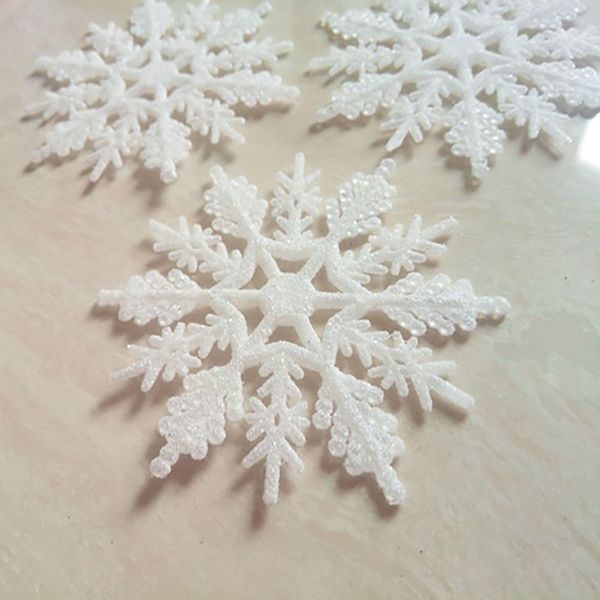 

48pcs 7.5cm поддельный снежинка рождественская елка дети birthday party supplies украшения мгновенный снег для frozen партии