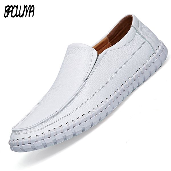 

mens shoes large sizes moccasins men leather loafers summer luxury walking casual shoes driving boats men oxford flats, Black