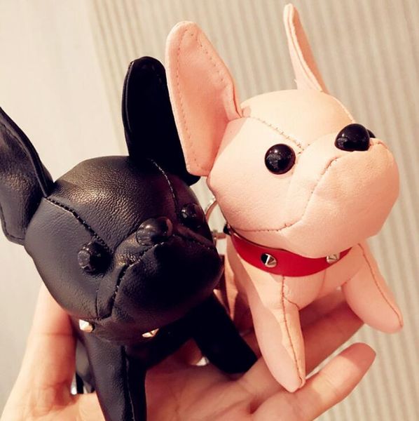 

designer handbags bulldog pendant bags pendant car decoration luggages bag parts accessories gifts ugly doll ornaments cute, Black
