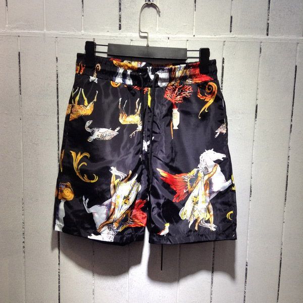 

mens designer beach shorts 2020 new arrival brand men casual animal print shorts pants fashion mens knee length shorts size m-3xl, White;black