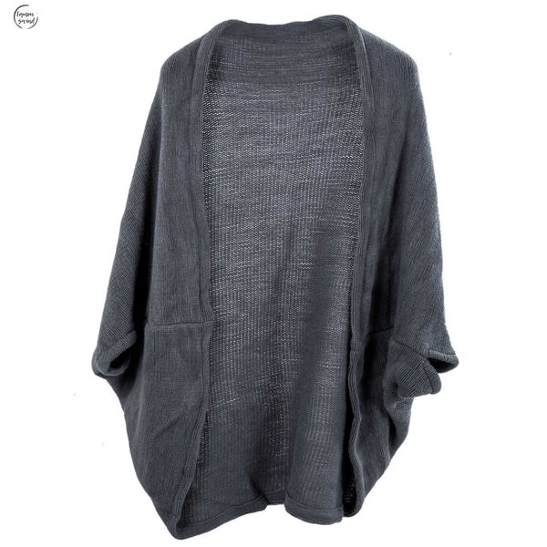 

новая мода женская batwing top knit кардигана три четверти рукава cape трикотаж перевозка груза падения хорошее качество, White;black