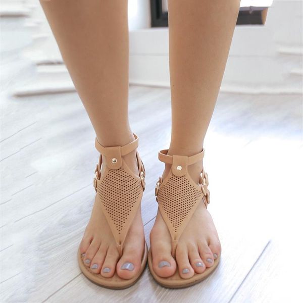 

women's shoes women snadals ladies hollow out open toe sandals flat with shoes fashion casual roman zapatos de mujer #5.29, Black