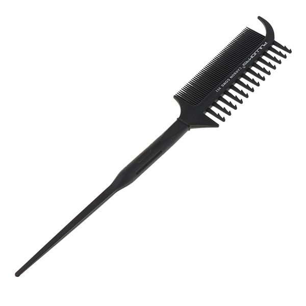 

mens oily hair pick comb salon dyeing hairdressing styling fine tooth, Silver