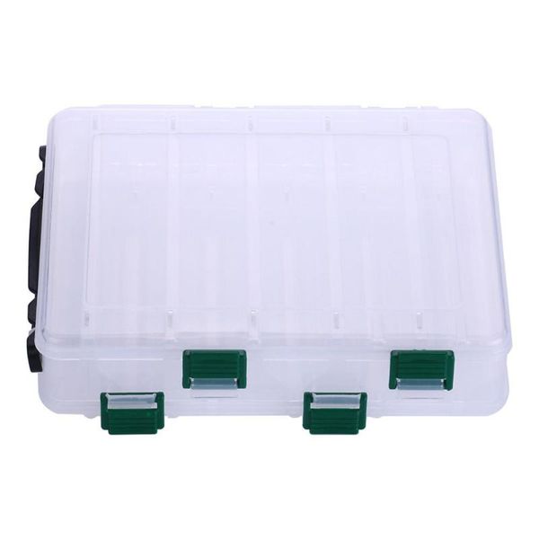 

hobbylane fishing accessory box double sided 16 compartments lure hook baits box
