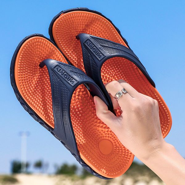 

summer flip flops for men casual shoes beach slippers outdoor sole massage sandals