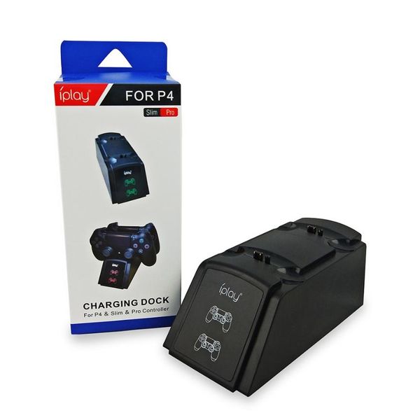 

5pcs горячих для ps4 контроллера беспроводного контроллера двойного сиденья зарядного устройства с led дисплей свет игрового контроллер двой