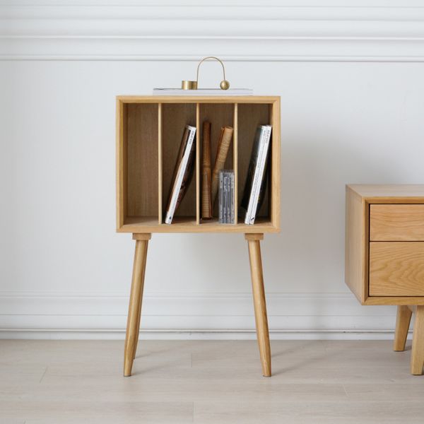 

nordic solid wood magazine cabinet modern japanese style bookshelf small bookcase removable bedroom bedside table