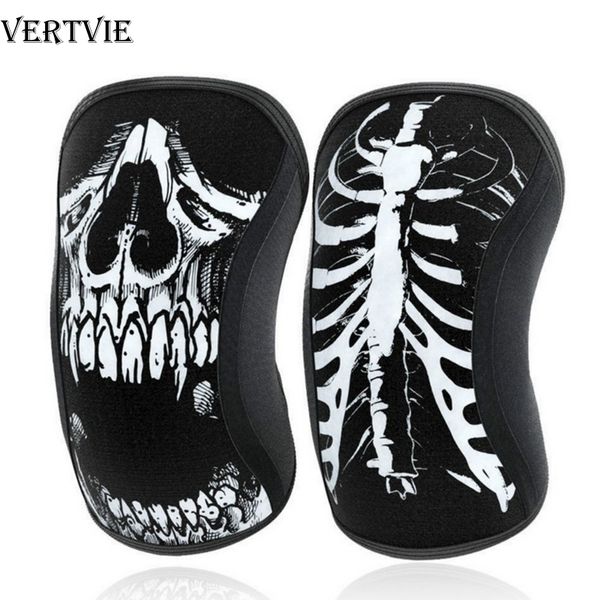

vertvie 7mm weightlifting sport knee pads compression powerlifting squat gym training knee support protector basketball kneepad, Black;gray