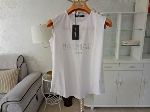 

female designer t-shirt new 2020 brand paris women's tshirts elastic cotton o-neck short women's t-shirts plus size s  l xl, White