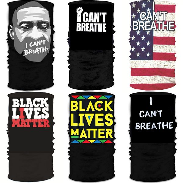 

i cant breathewindproof masks magic scarf printing us flag clown design outdoor neck face mask sport fishing cycling hunting hiking ban #663, Black