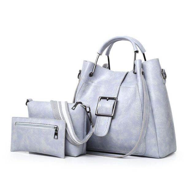 

3pcs women leather handbag ladies shoulder bags tote purse messenger satchel crossbody bag