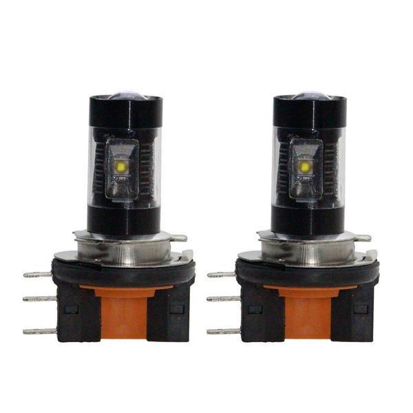 

2pcs h15 led fog light high power 12v 6smd 30w bright white headlight bulb replacement drl lamp motorcycle car accessories