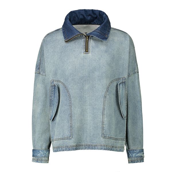 

mens deisnger jacket tide brand mens high collar loose solid color jacket large pockets mens luxury hip hop coat clothing high quality, Black;brown