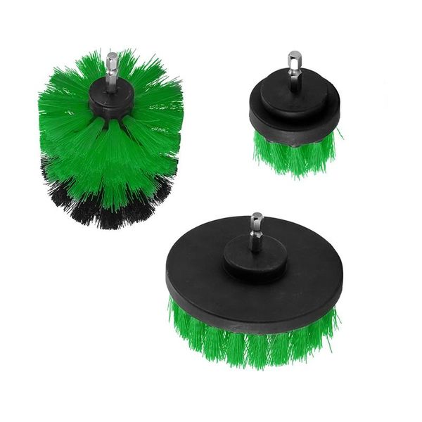 

3pcs power scrubber brush set for drill scrubber power brush scrub detailing cleaning cordless drill attachment kit