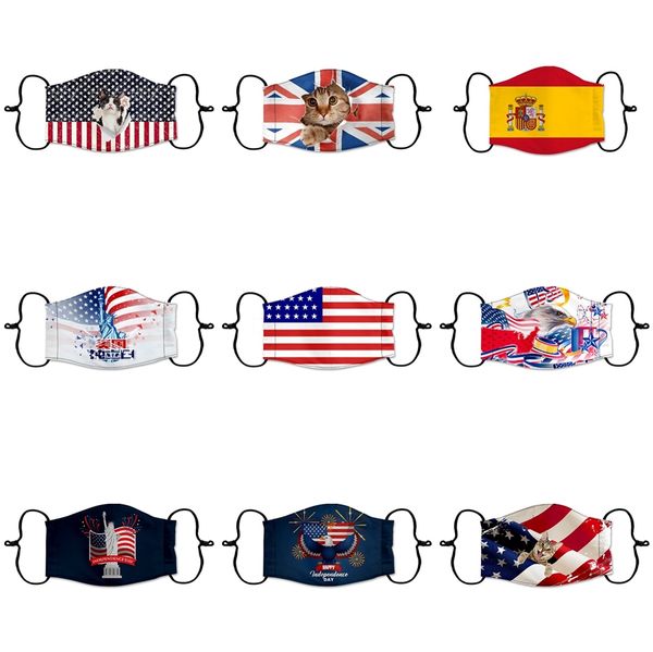 

200 1pcs in stock face mask 3 layer designer black fabric face masks pink protective mask #6801