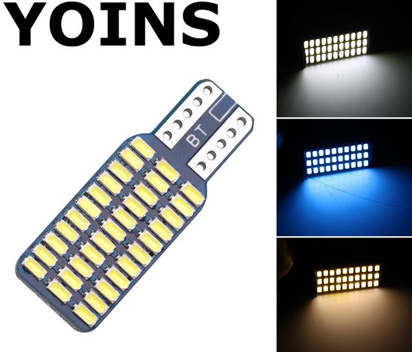 

4pc t10 canbus 33 smd 3014 white ice blue warm white led bulb for w5w 194 168 2825 car side wedge light error free