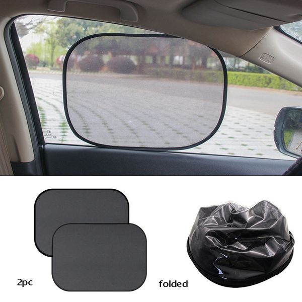 

yaterku 2 x mesh car side window shade auto car side window sunshade sun shade cover visor mesh shield uv block protect#613y40