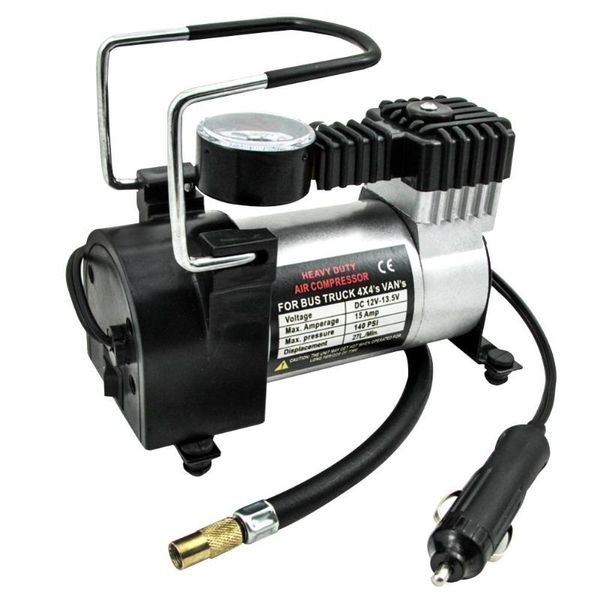 

12v portable car tire pump air compressor 140psi electric tyre inflator for tirol provide 140 psi pressure inflation convenient