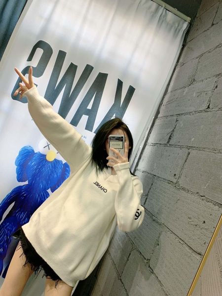 

2019 qualty women sweaters knit pullover casual sweatshirt jackets women 191125-86155#66280, White;black