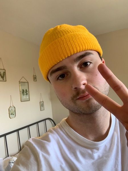 

invierno acanalado punto esposado melón corto color sólido skullcap holgado retro esquí pescador docker gorro slouchy, Blue;gray