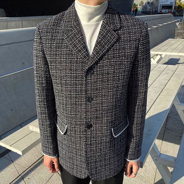 

мужчины vintage fashion casual костюм blazer пальто верхняя одежда мужской женщины уличная хип-хоп пиджак пару одежды, White;black