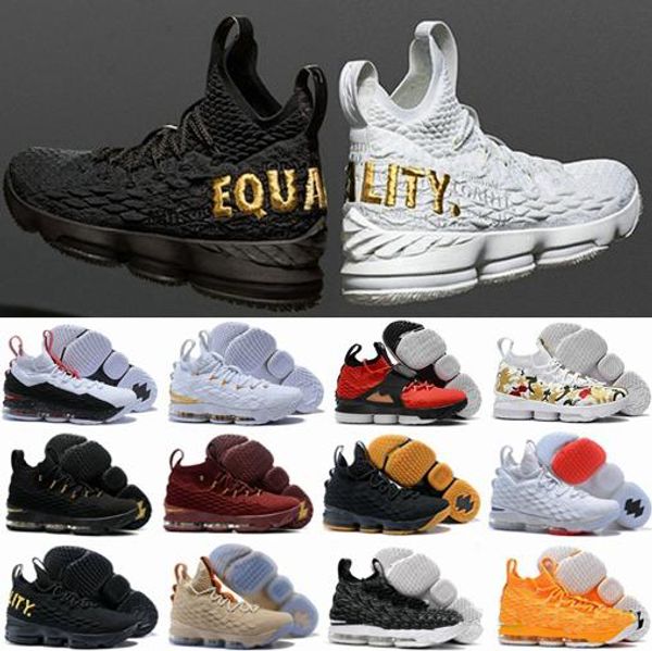 

15 ashes ghost equality black white bhm graffiti mens basketball shoes james 15s designer sports shoes for men baskets trainers sneakers