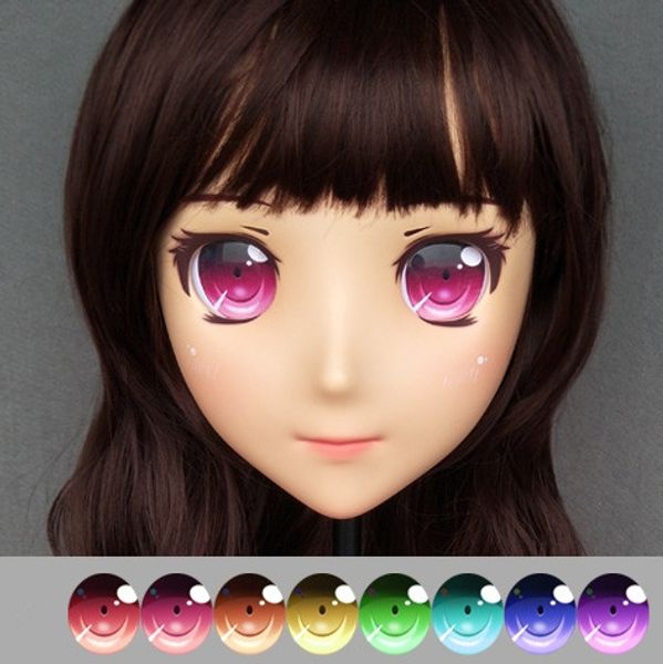 

dm-eye44) смола япония аниме ролевая игра cos kigurumi косплей маска унисекс лолита переодевание bjd маски на заказ глаза, Black;red