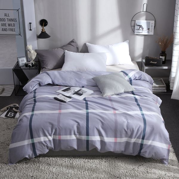 

1pcs пододеяльник плед stripes одеяло обложка для ухода за кожей хлопок постельные принадлежности 150x200cm / 180x220cm / 200x230cm размер m
