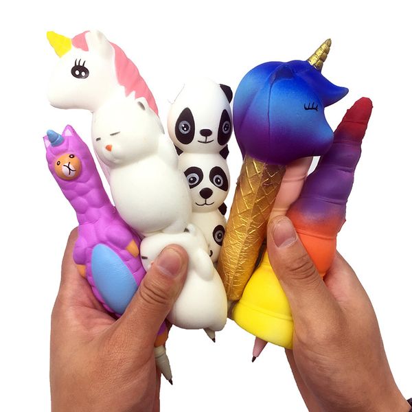 

new squishy pen cap unicorn cat ice cream panda bun stationery pencil holder ers slow rising squeeze children gift