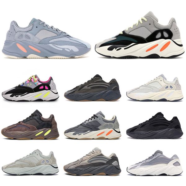 

оптовые мужчины подножка обувь kanye west wave runner инерция тефра solid gray utility black vanta обувь женщина статических кроссовки eur 3, White;red