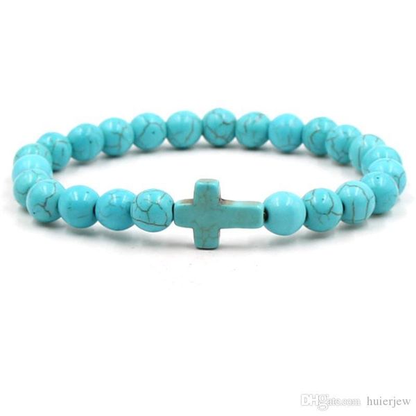 

turquoise bracelet turquoises stone beads bracelets jesus cross bracelet, Black