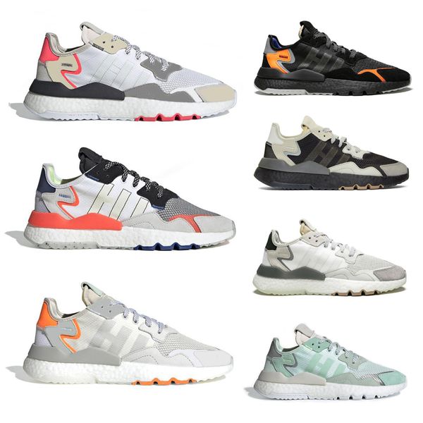 

new chameleon originals nite jogger 3m reflective running shoes men women triple black white designer mens trainer fashion sports sneakers