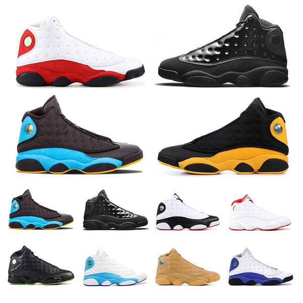 

13 besketball shoes 13s new arrived men trianers cap and gown bred court purple he got game atmosphere grey outdoor sports sneakers