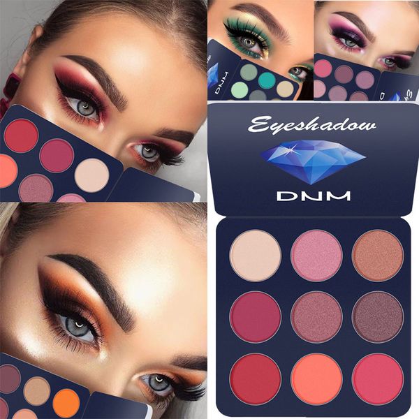 

women eyeshadow 9 color matte waterproof long lasting eye shadow plate ladies cosmetic