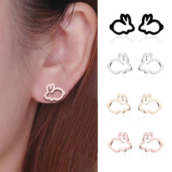 

korean women sweet hollow ear studs earrings women party fashion jewelry gift small cure earrings for, Golden;silver