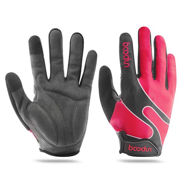 

boodun cycling gloves full finger touchscreen outdoor sport pad breathable lightweight for riding lifting climbing