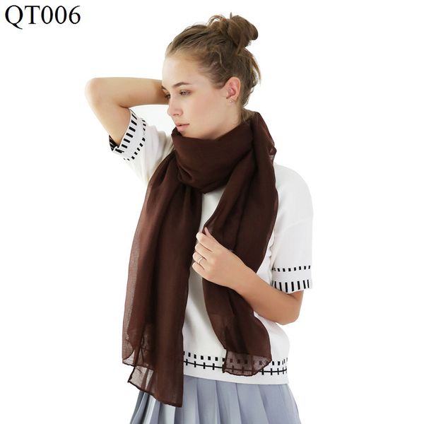 

pure cotton keep warm scarf woman shawl sandy beach a piece of cloth scarf literature woman solid color cotton scarf, Blue;gray