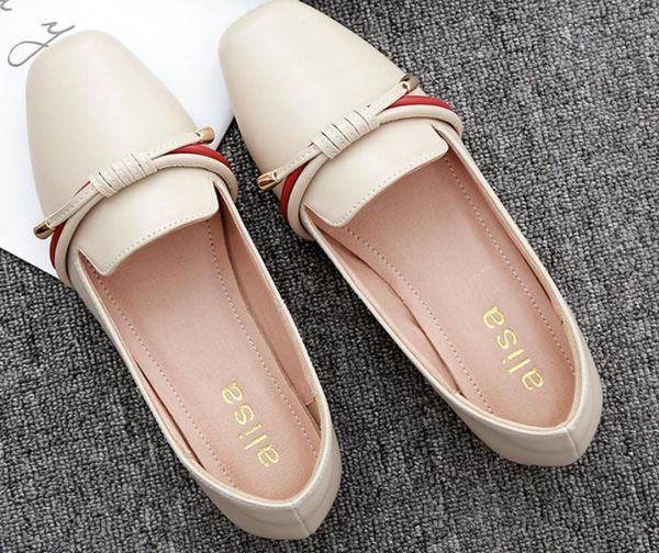 

women's shoes in spring and autumn flat bottom square head bowknot @2707, Black