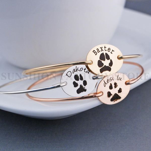 

actual dog cat nose print bracelet,personalized pet jewelry,engraved memorial loss,pet lover adoption,dog cat print bangle, Black