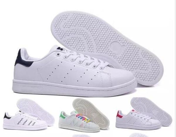 

High Quality New Stan Men's And Women's Shoes Fashion Brand Smith Leather Men Women Classic Flats Casual Shoes Size 36-44