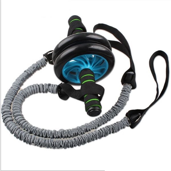 

1pc тросовое ab roller колеса для упражнения stretch талии брюшного для похудения оборудования роликовых колес упражнения мышц брюшного прес