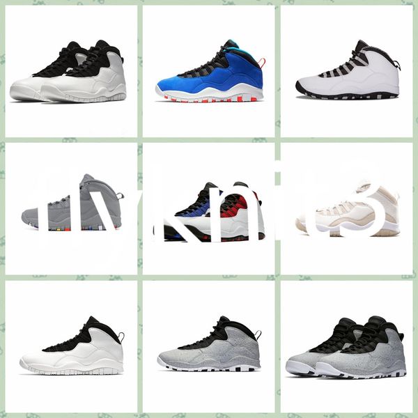 

j010ha arrival fashion men designer sneakers 10s classic powder blue cool grey iam back 10 mens outdoor shoes trainers sports size