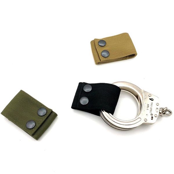 

multifunctional nylon tactical waist hanger universal quick release handcuff cases lanyard strap belt portable handcuff holders