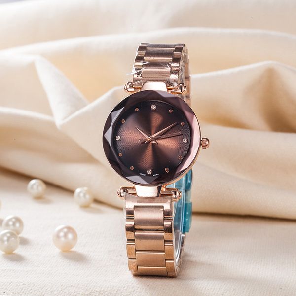 

luxury watch luxury women watches folding buckle diamond watch stainless steel watch girls simple quartz battery watches automatic watches, Slivery;brown
