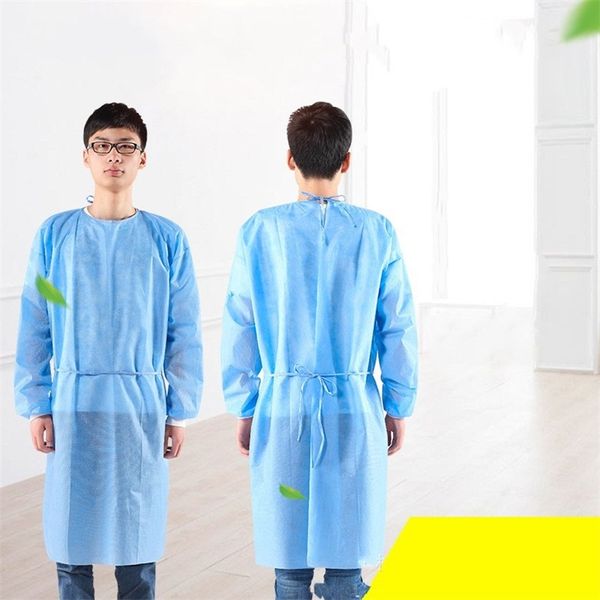 

Antistatic Protective Clothing PP Non Woven Fabrics Frenulum Thick Isolation Clothes Dust Proof Antifouling Operating Gown Newest 7tw E1