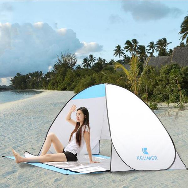

automatic camping tent ship from ru beach tent 2 persons instant up open anti uv awning tents outdoor sunshelter