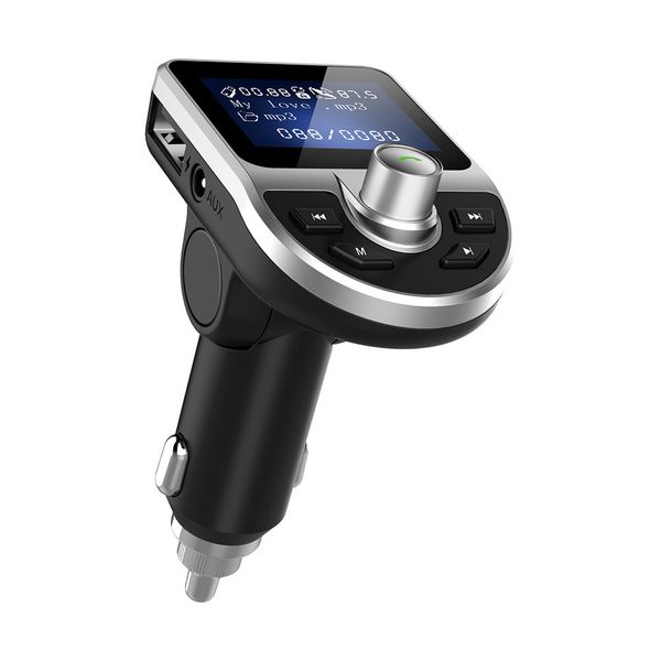 

car mp3 player fm transmitter bluetooth handscar kit wireless radio audio adapter with dual usb 2.1a usb charger #yl5